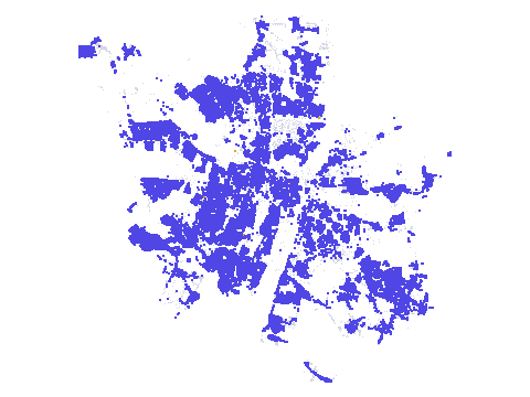 Mapa budynków z internetem w Poznaniu